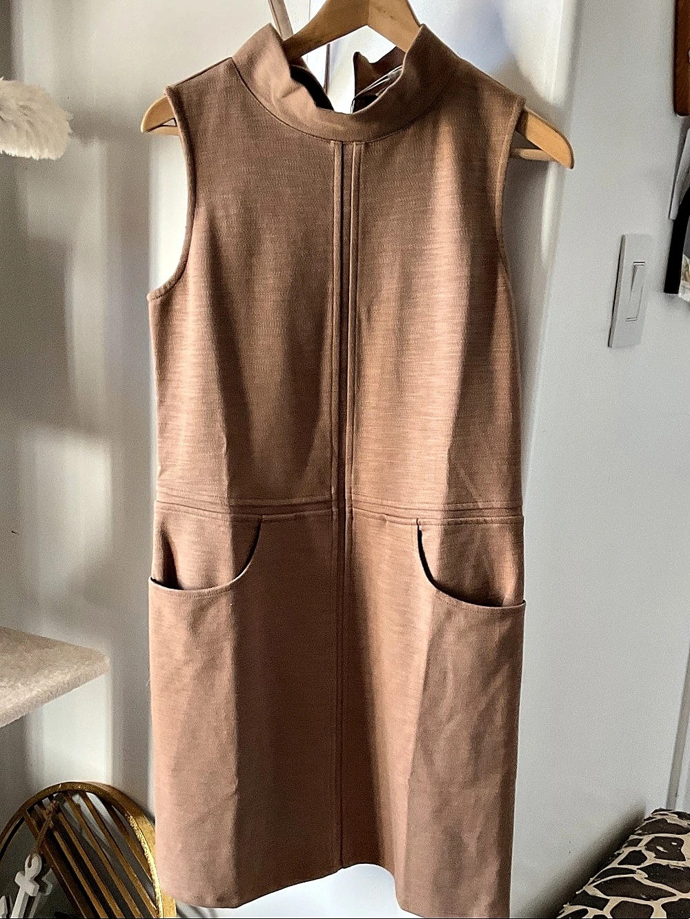 Simply Noelle Sleeveless Zip Front Dress Mini Dress in small/medium